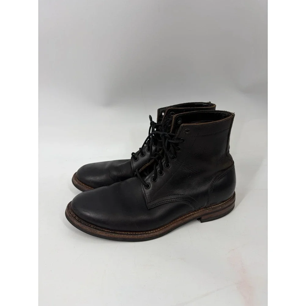 Oak Street Bootmakers Leather Trench Boots Size 11 D Natural Dainite Soles USA